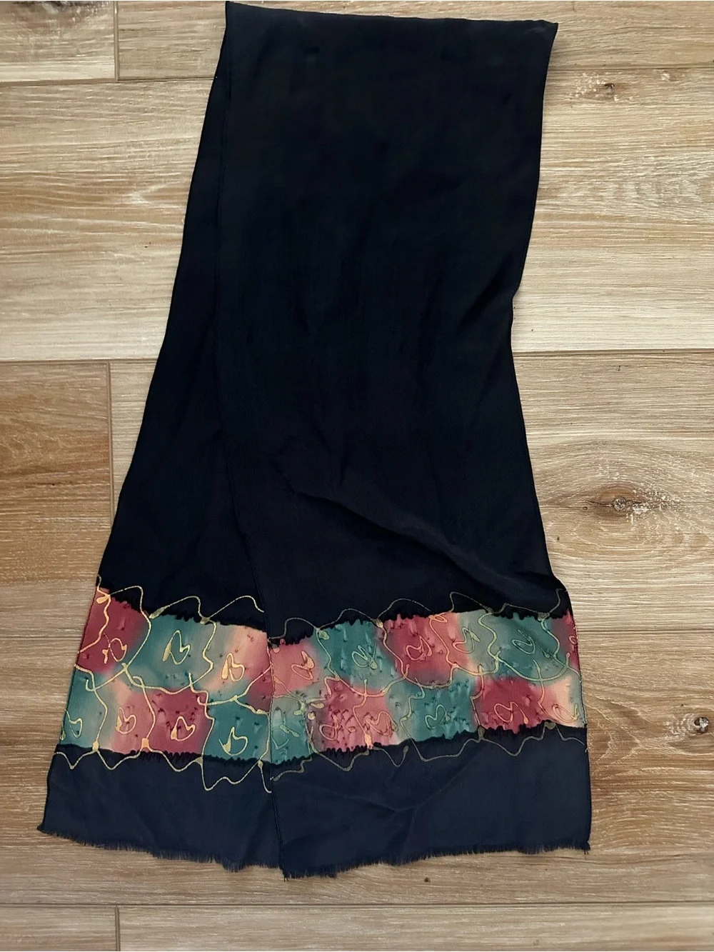 Kriska Painted Silk Scarf